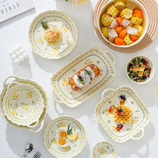 Spring Flower Plates