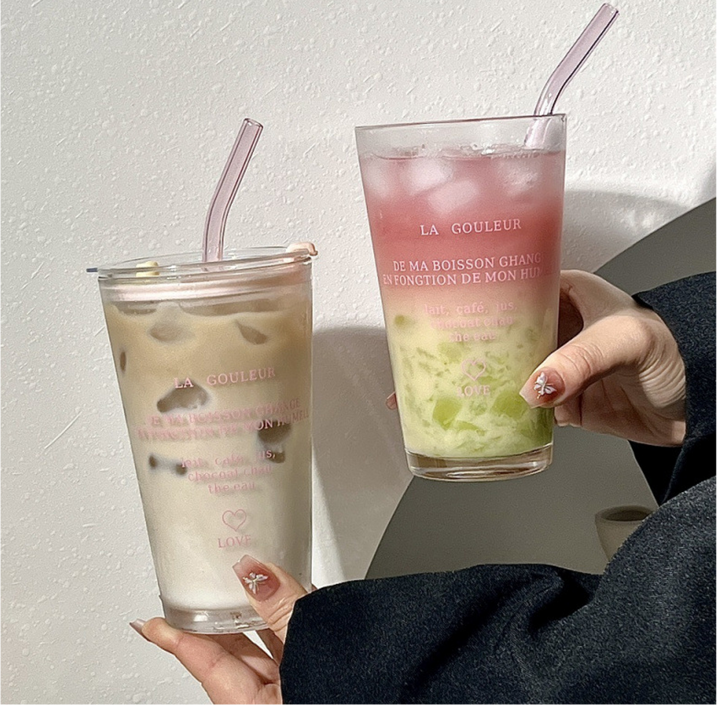 Gradient Tumbler with Straw
