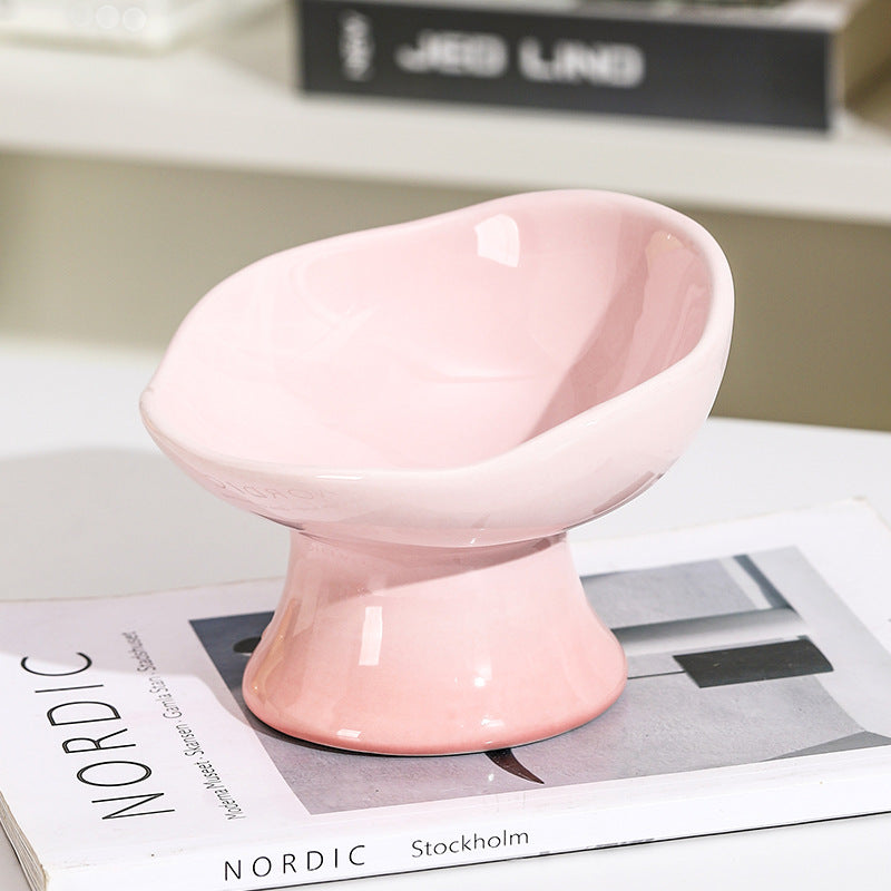 Cat & Dog Bowl Ceramic Petal