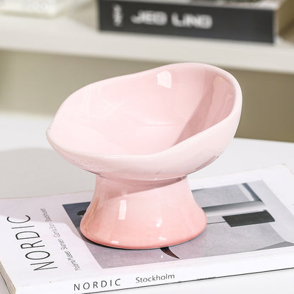 Cat & Dog Bowl Ceramic Petal