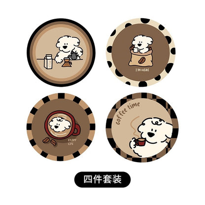 Cartoon Diatom Mud Coaster