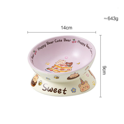 Bear Cake Cat & Dog Bowl