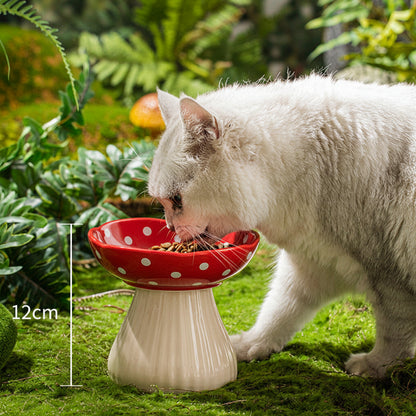 Mushroom Cat & Dog Bowl
