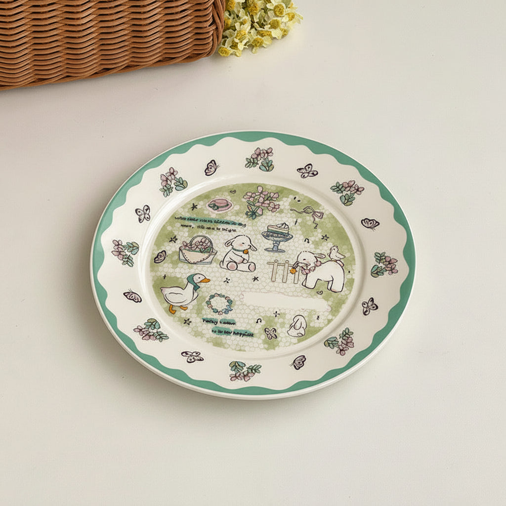 Cartoon Desert Plates