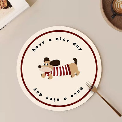 Cheerful Dachshund Coaster Set of 4