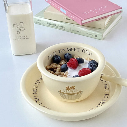 Nice to Meet You Bowl & Plate