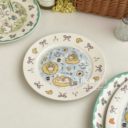 Cartoon Desert Plates