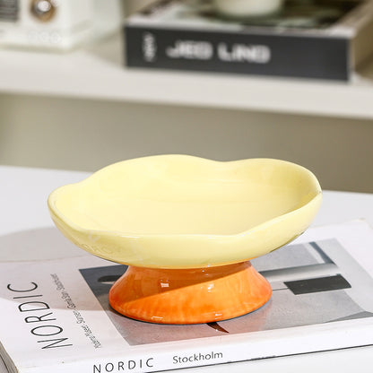 Cat & Dog Bowl Ceramic Petal