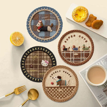 Cartoon Diatom Mud Coaster