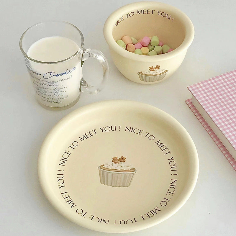 Nice to Meet You Bowl & Plate