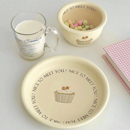 Nice to Meet You Bowl & Plate