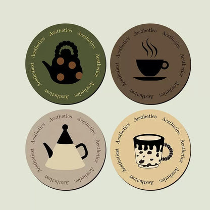 Cartoon Diatom Mud Coaster