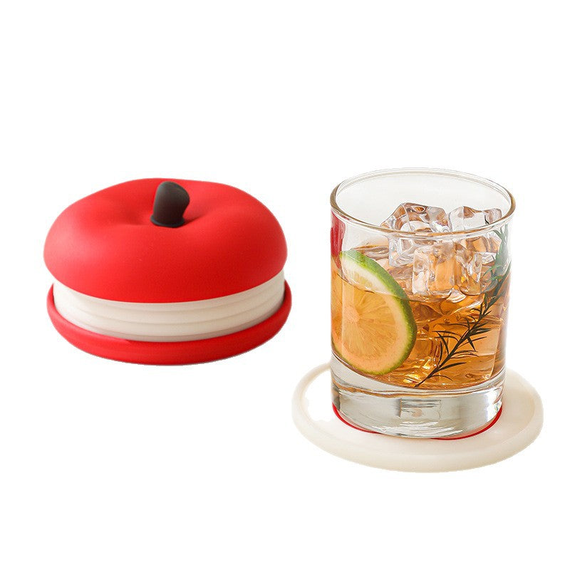 Creative Apple Round Coaster
