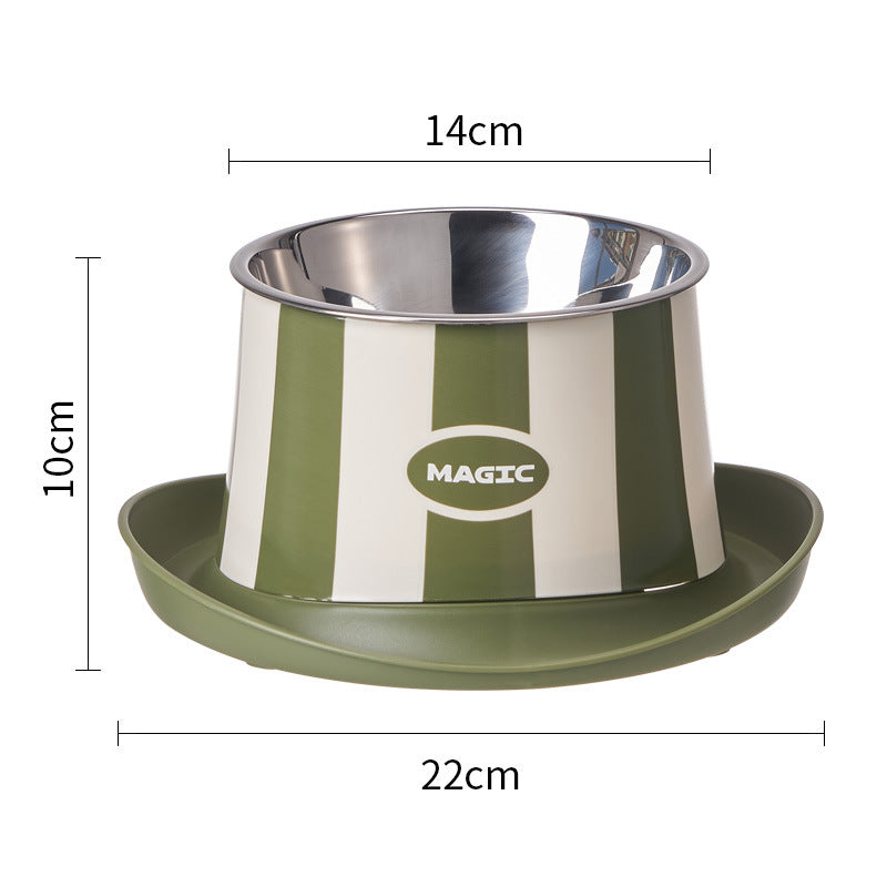 Stainless Steel Bowl for Cat & Dog in Hat Shape