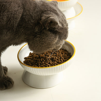 Egg York Smiling Face Cat & Dog Bowl