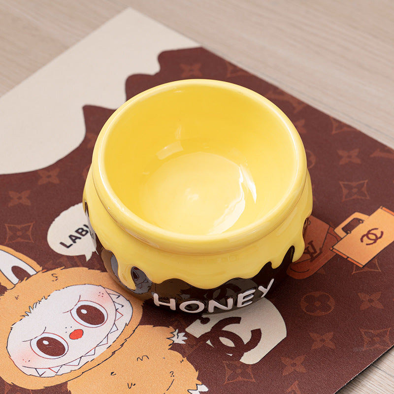 Honey Jar Cat & Dog Bowl