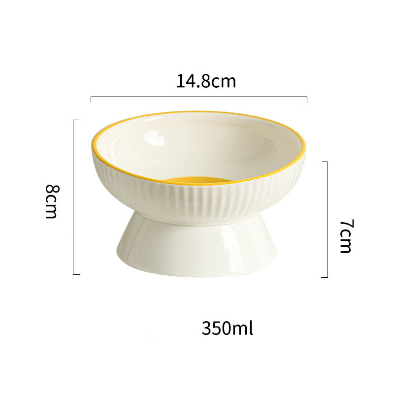 Egg York Smiling Face Cat & Dog Bowl