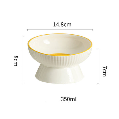 Egg York Smiling Face Cat & Dog Bowl