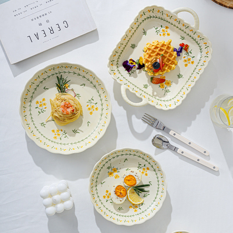 Spring Flower Plates