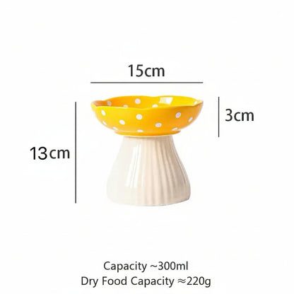 Mushroom Cat & Dog Bowl