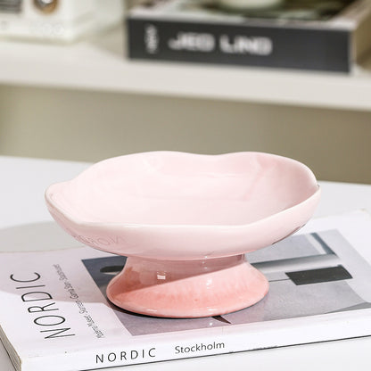 Cat & Dog Bowl Ceramic Petal
