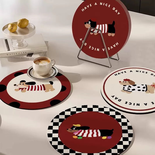 Cheerful Dachshund Coaster