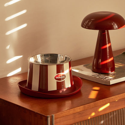 Stainless Steel Bowl for Cat & Dog in Hat Shape