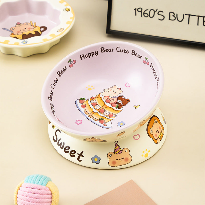 Bear Cake Cat & Dog Bowl