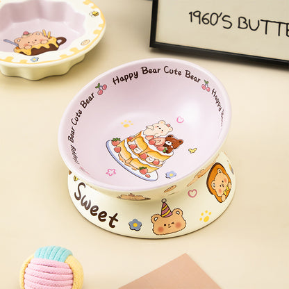 Bear Cake Cat & Dog Bowl