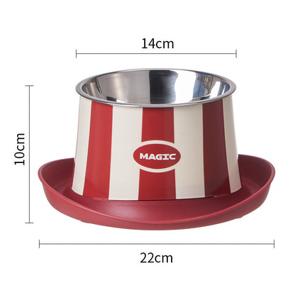 Stainless Steel Bowl for Cat & Dog in Hat Shape