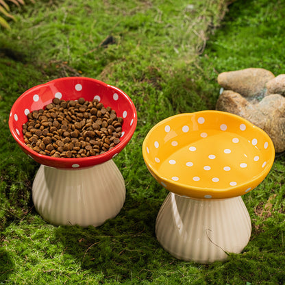 Mushroom Cat & Dog Bowl