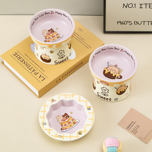 Bear Cake Cat & Dog Bowl