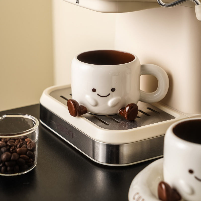 Cartoon Ceramic Coffee Cup and Set