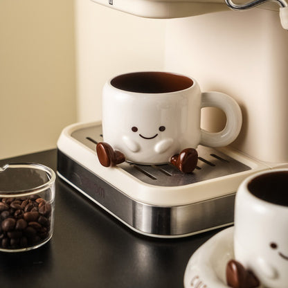 Cartoon Ceramic Coffee Cup and Set