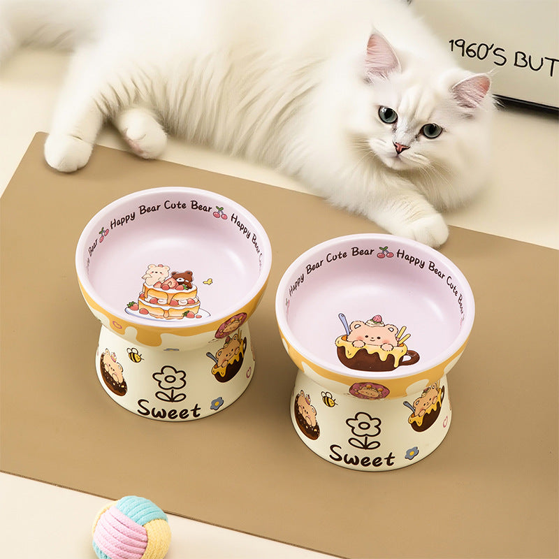 Bear Cake Cat & Dog Bowl