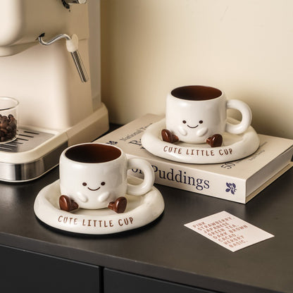 Cartoon Ceramic Coffee Cup and Set