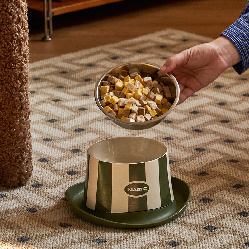 Stainless Steel Bowl for Cat & Dog in Hat Shape