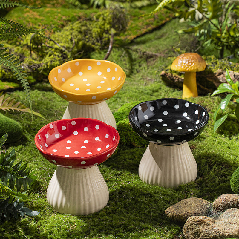 Mushroom Cat & Dog Bowl