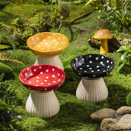 Mushroom Cat & Dog Bowl