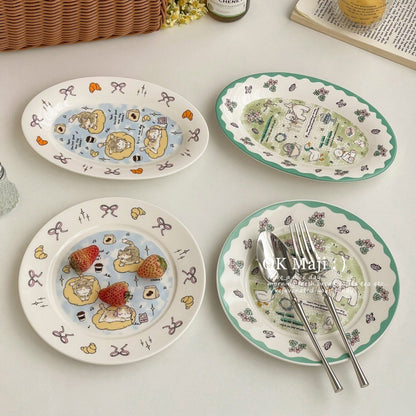 Cartoon Desert Plates