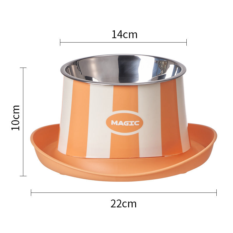 Stainless Steel Bowl for Cat & Dog in Hat Shape