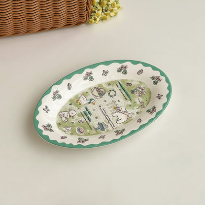 Cartoon Desert Plates