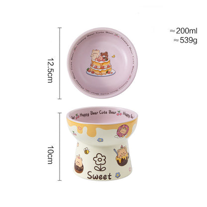 Bear Cake Cat & Dog Bowl