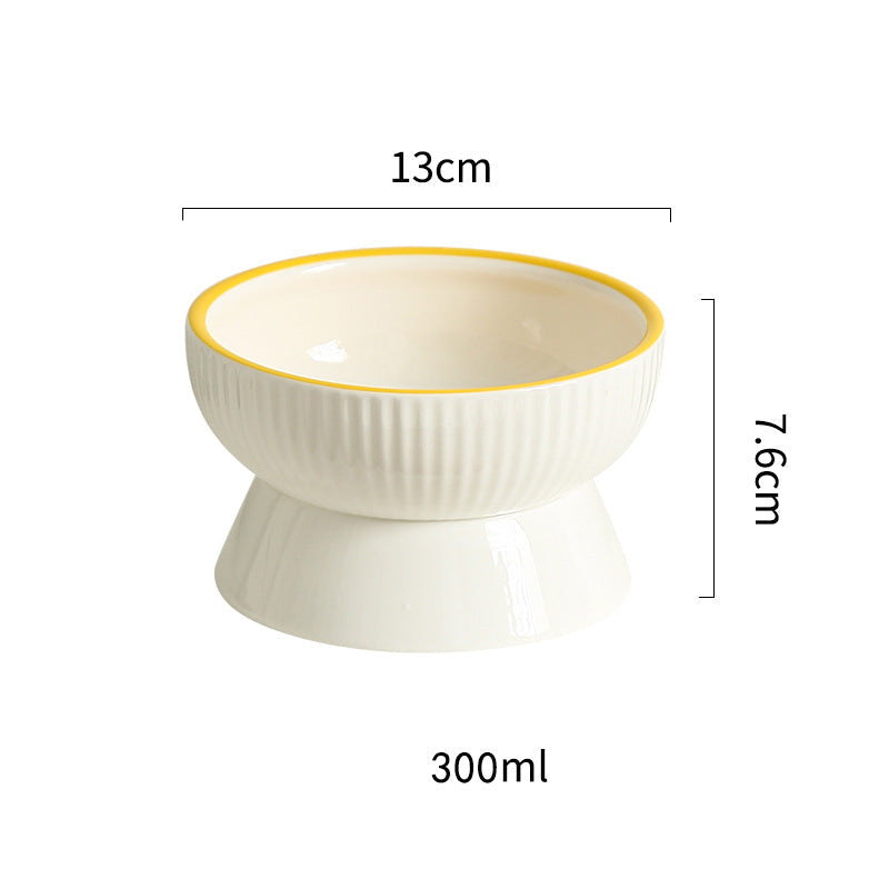 Egg York Smiling Face Cat & Dog Bowl