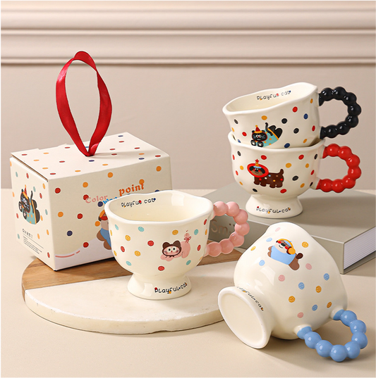 Playful Paws & Whiskers Mug Set