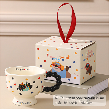 Playful Paws & Whiskers Mug Set